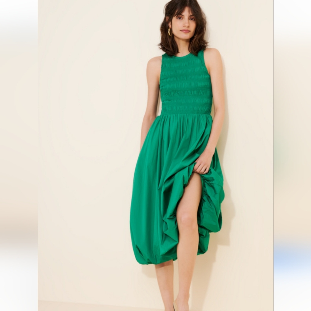 Madewell Green Midi Dress